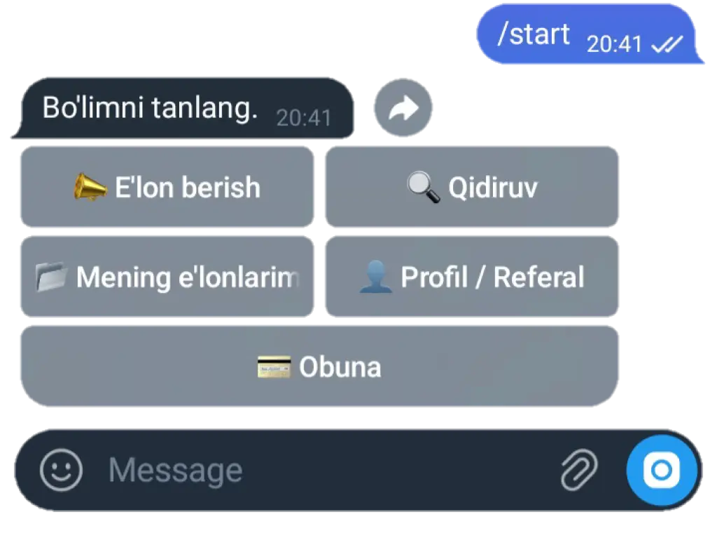 🤖 Telegram-бот «Uy Bozor» — Готовый бизнес по недвижимости