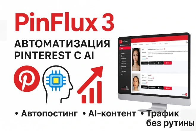 PinFlux 3 Pro - автоматизация продвижения в Pinterest
