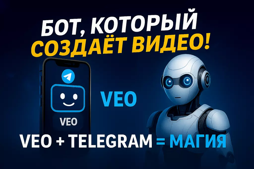 Telegram-бот с нейросетью Google VEO3, Мультисистема, SaaS