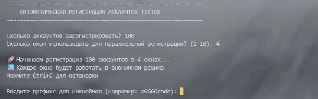 TikTok авторегер аккаунтов с бизнес-режимом